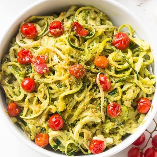 Pesto Zucchini Noodles