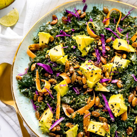 Kale Salad with Sesame Tahini