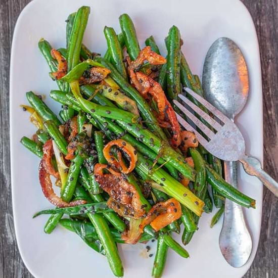 Green Beans Maple Bacon & Ginger