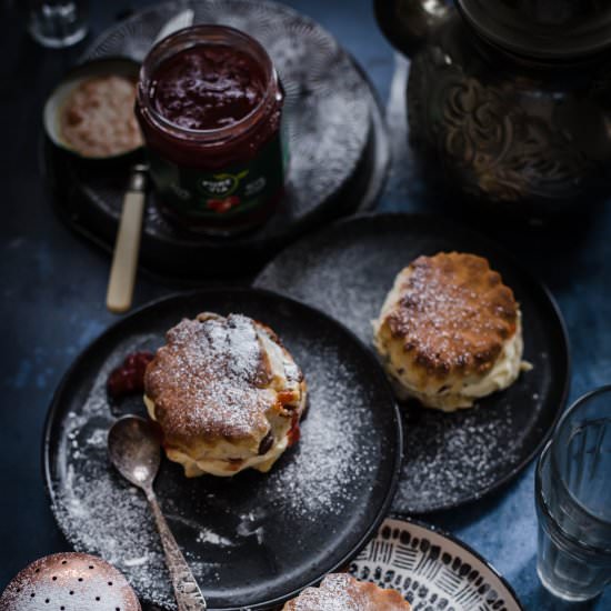 orange and date scones