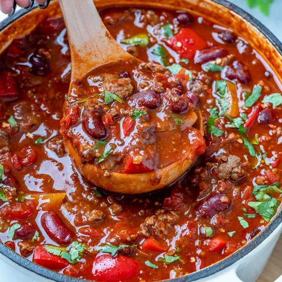 HOMEMADE BEEF CHILI