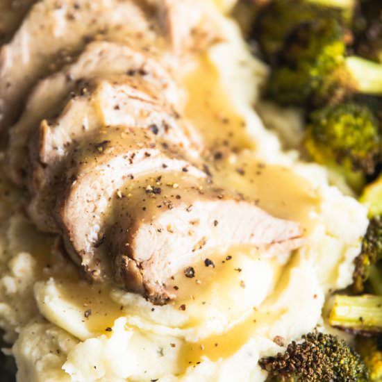 Instant Pot Pork with Dijon Sauce