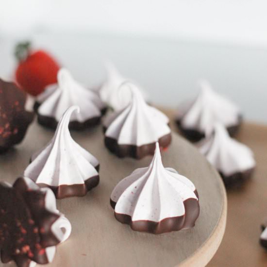 Strawberry Meringues