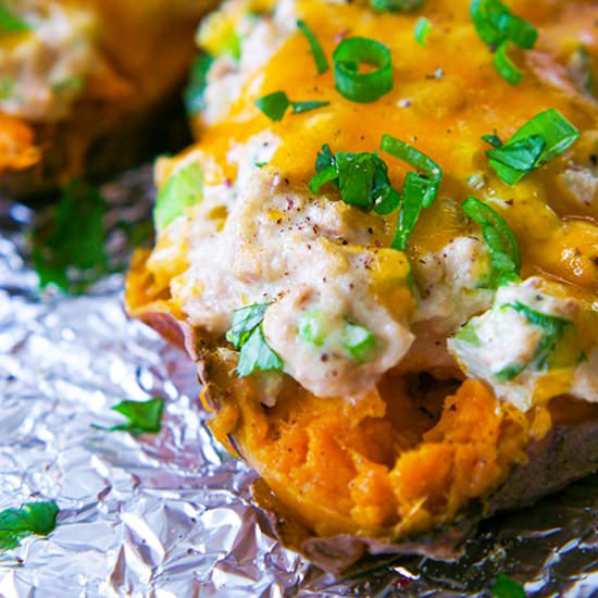 Sweet Potato Tuna Melts