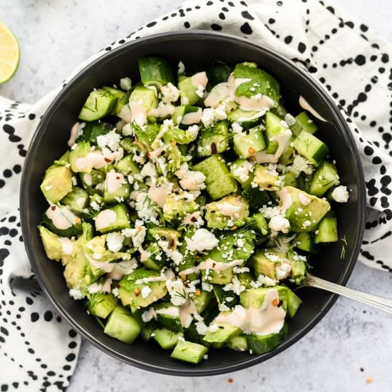 Cucumber Avocado Salad