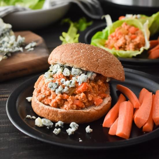 Buffalo Chicken Sloppy Joes