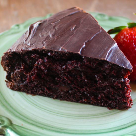 Vegan Dark Chocolate Cake