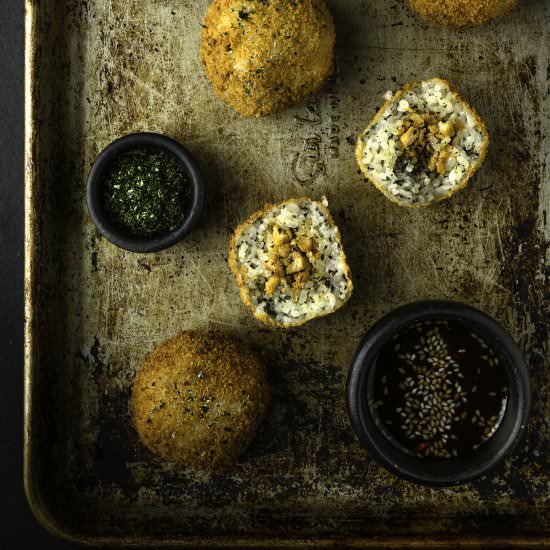 Fried Vegan Sushi Balls