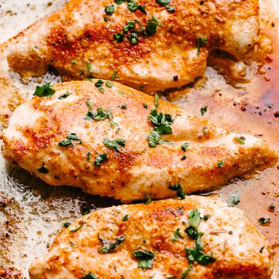 Juicy Oven Baked Chicken Breasts
