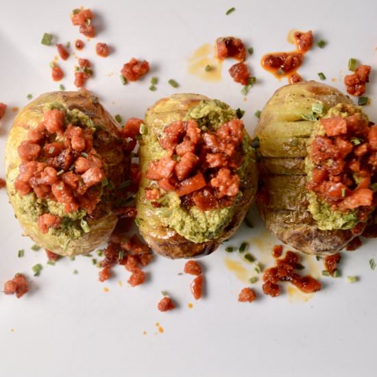 Mini Hasselback Potatoes