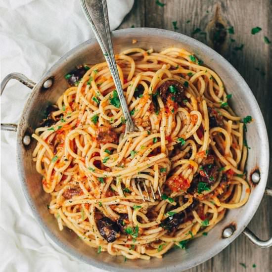 Spaghetti With Olives