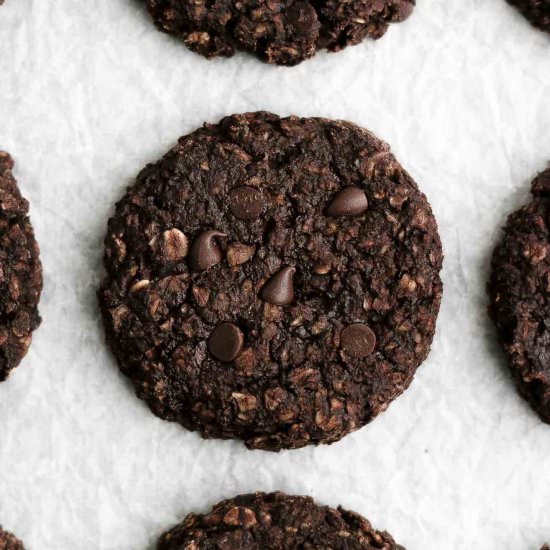 Flourless Chocolate Oatmeal Cookies