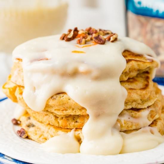 Carrot Cake Pancakes [+ Video]