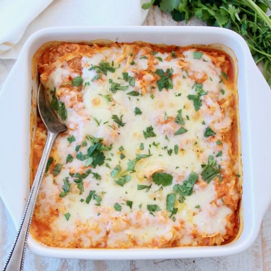 Buffalo Cauliflower Casserole