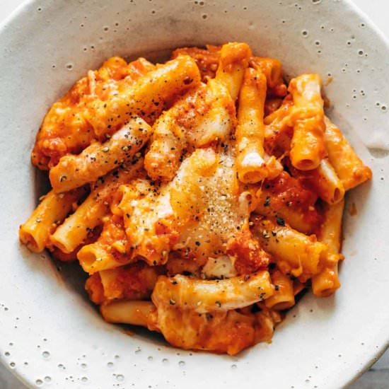 Three Cheese Baked Ziti