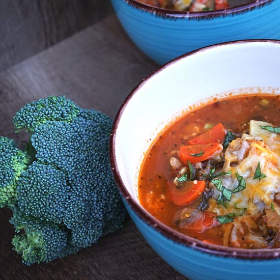 Instant Pot Vegetable Lasagna Soup