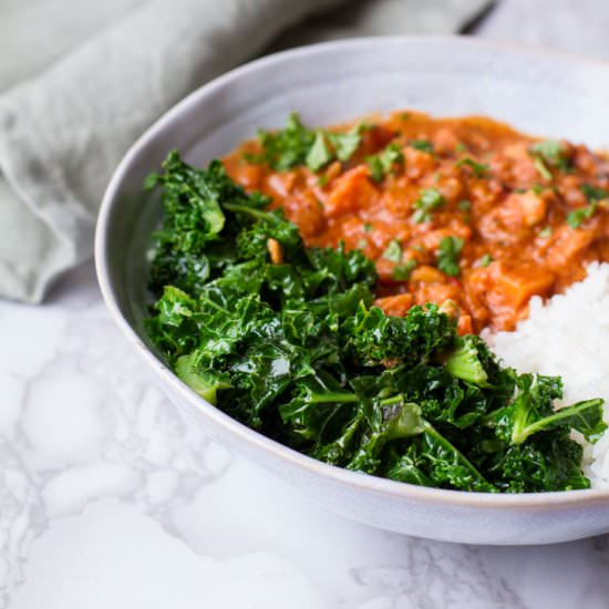 Garlic Butter Wilted Kale