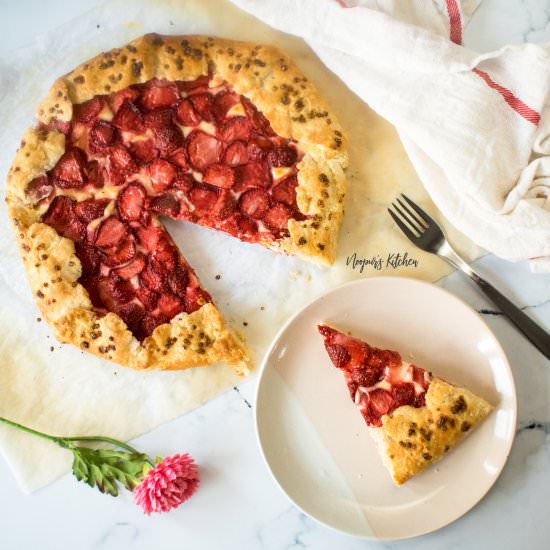 Strawberry Cheesecake Galette