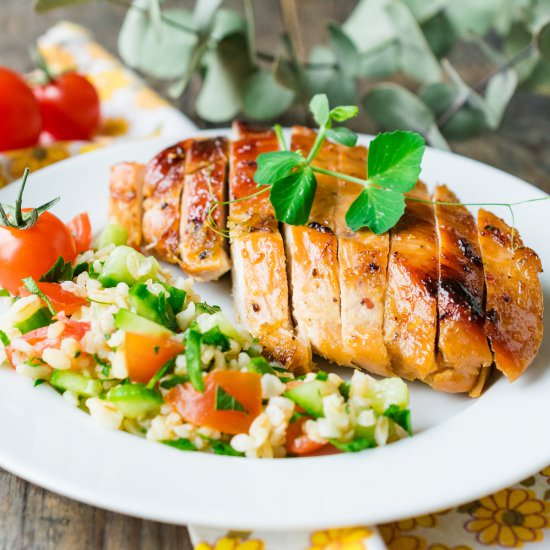 Glazed Lemon Honey Chicken