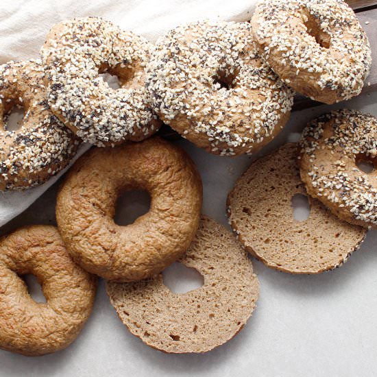 Easy GF Vegan Bagels