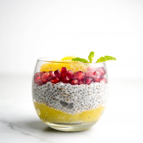 Pomegranate Chia Seed Pudding