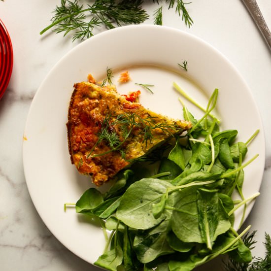 Egg Casserole with Salmon