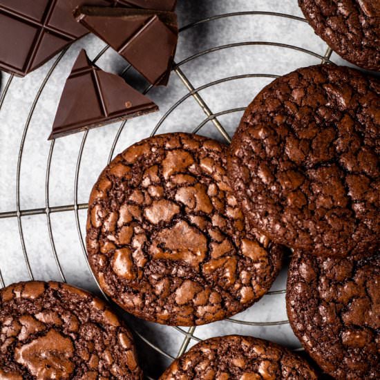 Chocolate Orange Brownie Cookies