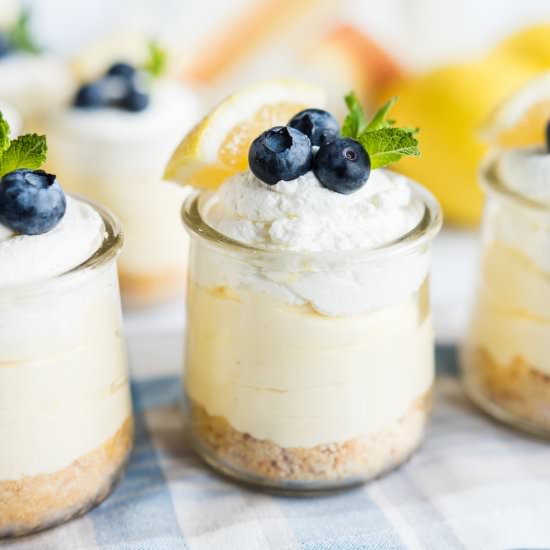 No Bake Lemon Mousse Cheesecake