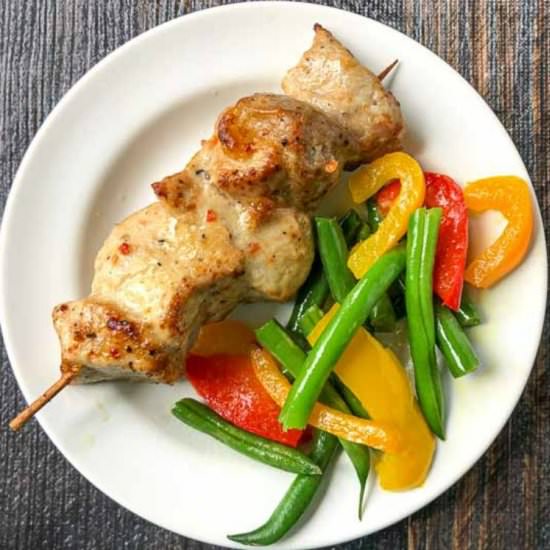 Easy Low Carb Pork Kebabs