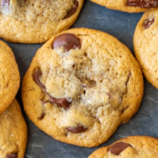 Tahini Chocolate Chip Cookies