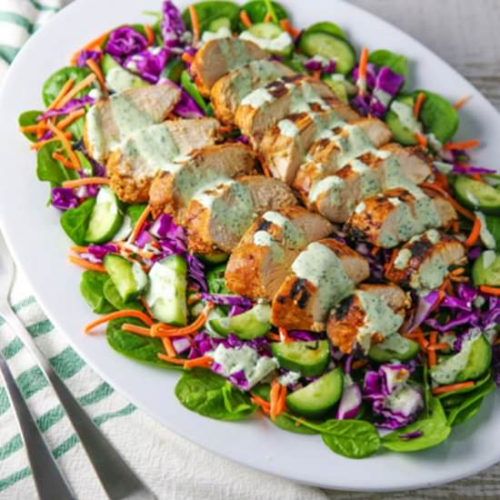 Grilled Chili Lime Chicken Salad