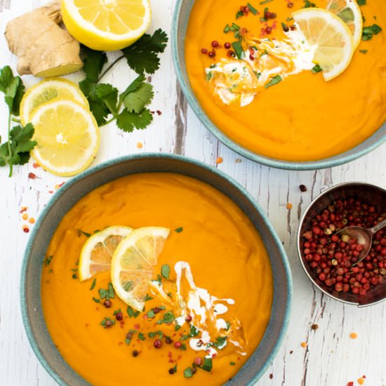 Lemon & Ginger Red Lentil Soup