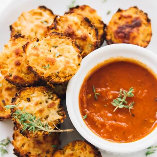 Vegan Cauliflower Pizza Bites