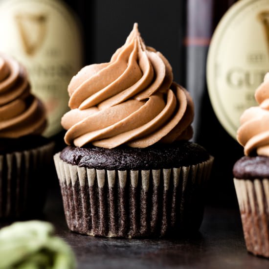 Guinness Chocolate Cupcakes
