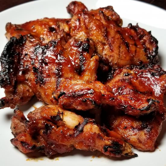 grilled spicy chicken thighs