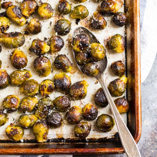 Roasted Frozen Brussels Sprouts