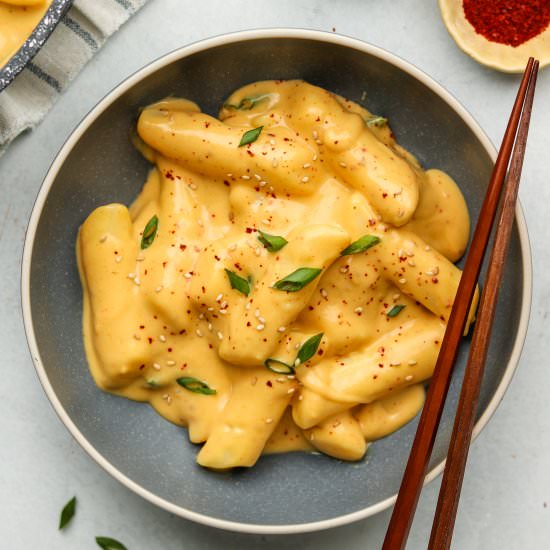 vegan tteokbokki n’ cheese