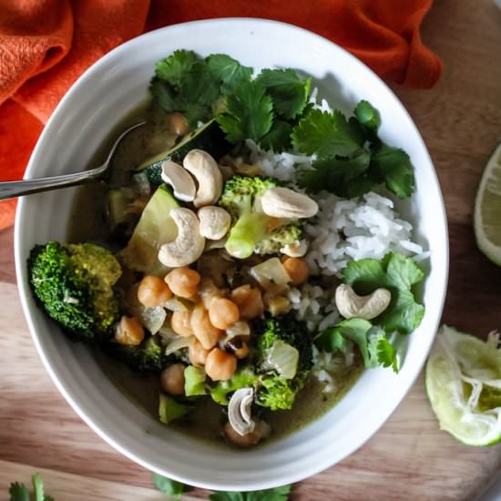 Thai Green Chickpea Curry