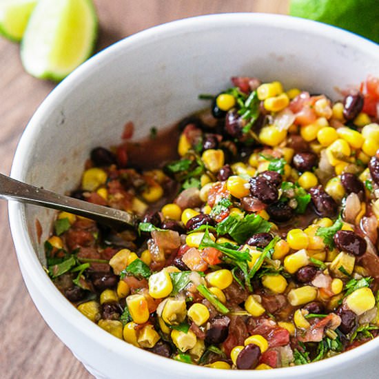 Shortcut Corn & Black Bean Salsa