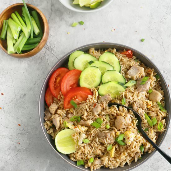 Instant Pot Thai Chicken Fried Rice