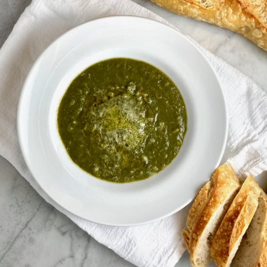 Spinach-Farro Soup