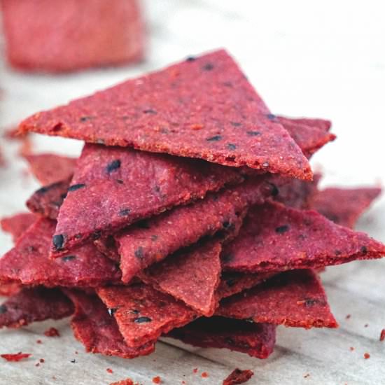 Beet Crackers Vegan Gluten Free