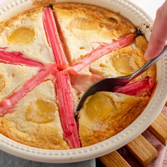 Rhubarb & Ginger Clafoutis