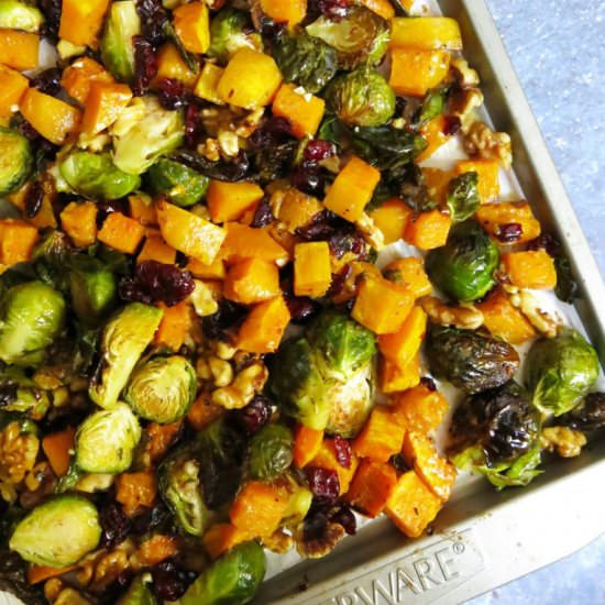 Roasted Brussels & Butternut Squash