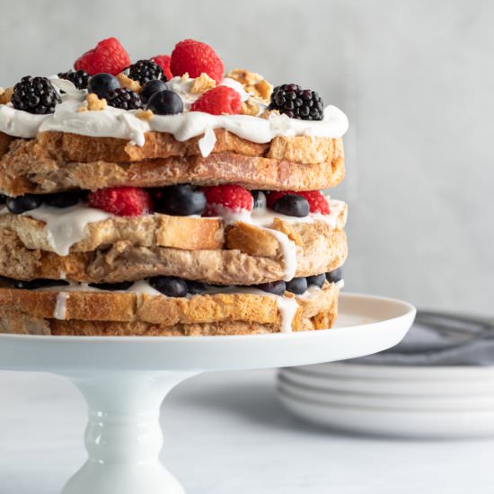 Vegan French Toast Breakfast Cake