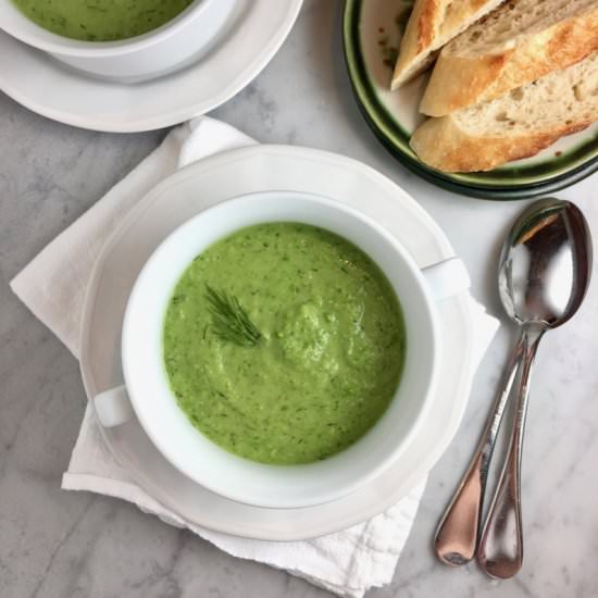 Cream of Fresh Pea Soup
