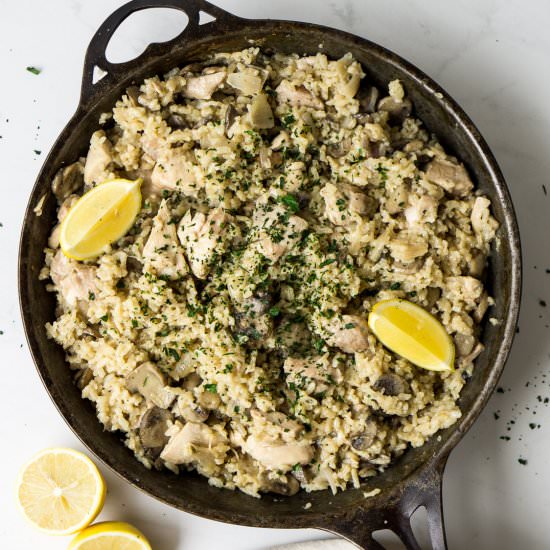 Chicken and Mushroom Risotto