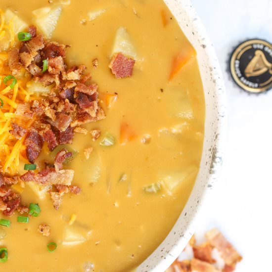 Beer Cheese Potato Soup