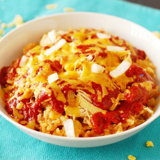 CHICKEN ENCHILADA BOWL