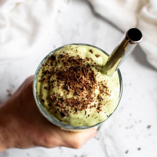 Boozy Vegan Shamrock Shake